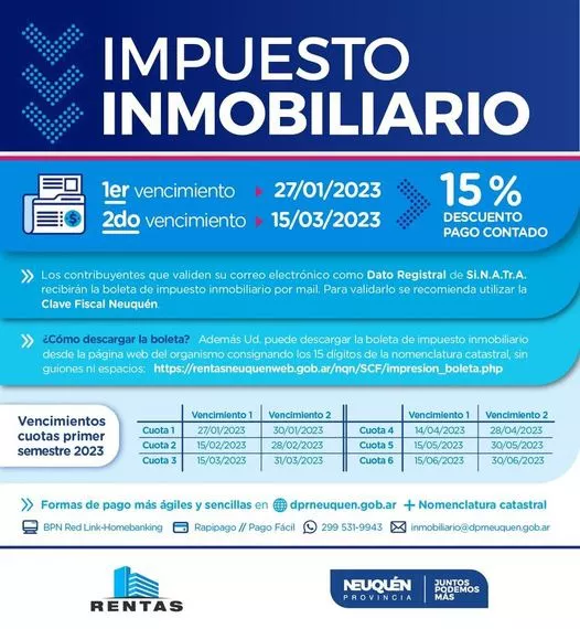 IMPUESTO INMOBILIARIO 2023