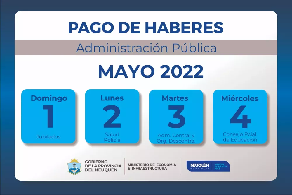 CRONOGRAMA SUELDOS MAYO22