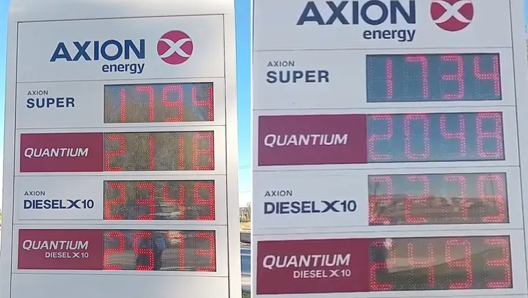 PRECIOS COMBUSTIBLES SIN TASA VIAL