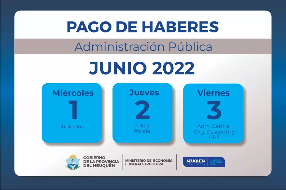 CRONOGRAMA SUELDOS JUNIO22
